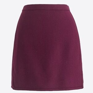J.Crew | Double-Notch Wool A-Line Mini Skirt with Pockets